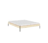 Core Bed Frame 160x200 Raw/Sage Green