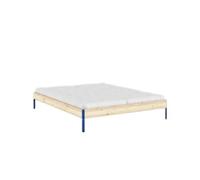 Core Bed Frame 160x200 Raw/Vivid Blue
