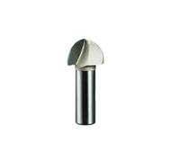 Core Box Router Bit, 1/2" Shank Carbide Round Nose Double Flute Woodworking Milling Cutter Router Bit, Grooving Tool for DIY, Woodworking Project (1/2*1")