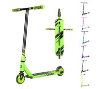 CORE CB1 Beginner Stunt Scooter - Kids Stunt Scooters 6 Years and Up, Beginner Kick Scooter for Tricks Freestyle with 110mm Wheels - Pro Scooters For Teenagers & Kids - Green/Black