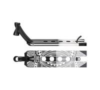 Core CL1 Stunt Scooter Deck 5 x 19 - Pro Lightweight Deck for Stunt Scooters & Custom Scooters, Grip Tape included, Perfect for Skatepark riding - Chrome/Black Split