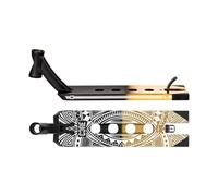 Core CL1 Stunt Scooter Deck 5 x 19 - Pro Lightweight Deck for Stunt Scooters & Custom Scooters, Grip Tape included, Perfect for Skatepark riding - Gold/Black Split
