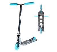 CORE CL1 Super Light Stunt Scooter - Stunt Scooters for Kids 8 Years and Up, Intermediate to Advanced Tricks Freestyle with 110mm Wheels - Pro Scooters For Teenagers & Kids - Mini Chrome/Teal