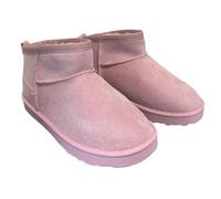 Core Collection KIDS MINI BOOTS WARM WINTER FAUX FUR LINED HUG SNUGG ANKLE SHOES (Pink, UK Footwear Size System, Big Kid, Women, Numeric, Medium, 1)