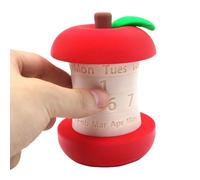 Core Desktop Calendar - 9x9x11.7cm Size, Manual Rotating Date Tracker, Aesthetic Ornament | 113g Lightweight 3D Print Receptionist Gift Teacher Appreciation Classroom