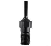 Core Drill Bit Adapter - 1-1/4"-7UNC Male to Hexagonal Shank Converter for Hammer Drills & Electric Drills, Heavy-Duty Steel, Black (1 pc)