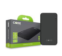 Core Essentials | Power Bank 10000mAh Portable Mobile Phone Charger | PD 5V 2 x USB Port | Includes 1 Micro USB Cable | Battery Pack Arrives Fully Charged | 2 Full Charge Capacity | Travel Essential