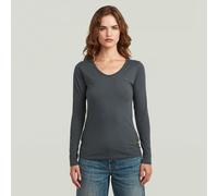 G-star Core Eyben Slim Long Sleeve T-shirt Grey M Woman