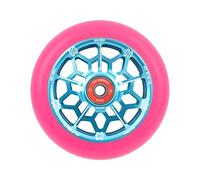 CORE Hex Stunt Scooter Wheel 110mm ABEC 9 Bearings (Replacement Pro Scooter Wheels) - Pink/Blue