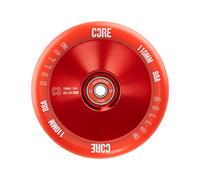 CORE Hollow Stunt Scooter Wheel 110mm ABEC 9 Bearings (Replacement Pro Scooter Wheels) - Red