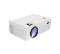 Core Innovations 150" LCD Home Theater Mini Projector, Adjustable Size, Built in Speakers, Compatible with TV Stick, Smartphone, Gaming Consoles, DVD Player, USB, (White)