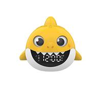 Core Innovations Baby Shark Alarm Clock and Bluetooth Speaker, Yellow