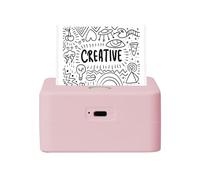Core Innovations Wireless Mini Portable Inkless Thermal Printer & Label Maker + Paper, Android & iOS (Pink)