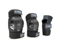 CORE Junior Triple Pad Set Knee Pads Elbow Pads Wrist Guards 6 in 1 Protective Gear Set for Kids Youth Adult for Skateboarding Scooter Cycling BMX Skating Skate - S (9-15 Years)