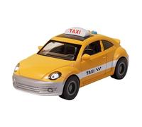 Core Keyword - Taxi Vehicle, Inclined Ride | ABS Construction, 20x8.5x7cm Dimension, Button Powered Mechanism, Opening Door Feature, Flash Illumination Effect, Educational Entertainme