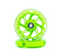 CORE Light Up LED Scooter wheels - 110mm Replacement Nylon Scooter Wheels with ABEC 7 bearings for kids Scooters Flashing wheel, No Batteries - 1 Pair (2 Wheels) - Green