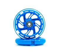 CORE Light Up LED Scooter wheels - 110mm Replacement Nylon Scooter Wheels with ABEC 7 bearings for kids Scooters Flashing wheel, No Batteries - 1 Pair (2 Wheels) - Blue