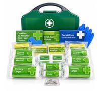 Core Medical HSE 10 Person Catering and Home Kitchen First Aid Kit - Eco Friendly Deluxe Hard Mountable Carry Case