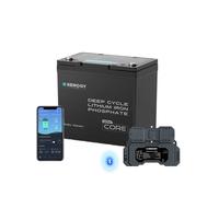 Core Mini- 12.8V 100Ah Lithium Iron Phosphate Battery - 1 Pack w/ Battery Shunt 300 (Save £41.99)
