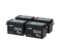 Core Mini - 12.8V 200Ah LiFePO4 Battery w/ Low-Temperature Protection - 9.6 kWh (4x200Ah)