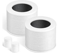 Core Mini Replacement Filter Compatible with LEVOIT Core Mini Purifier, 3-in-1 Replacement Filter, Replace Part #Core Mini-RF with Activated Carbon, 2 Filter and 10 Fragrance Sponge
