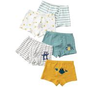 Core Pretty Toddler Boxer Briefs Cotton Boys Underwear Kids Underpants Size 3-12Years (Pack of 5), Mrcool, 5-6 Years
