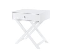 Core Products X Leg 1 Drawer Petite Bedside, White