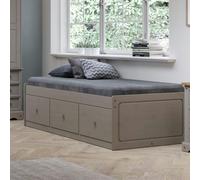 Corona 3ft Grey Washed Wax Finish Cabin Bed - Size: Single - Wilko