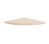 Core Products 380mm Corner Shelf Kit, Solid Pine Wood, Natural Sanded