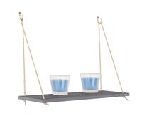 Core Products 44cm Rope Hanging Shelf Kit - Wall-Mounted Storage, Adjustable, Foil in Grey Core Products Grey