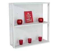 Core Products Arran 3-Shelf Medium Floating Wall Kit - Foil Finish Storage Cabinet in White Core Products White