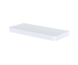 Core Products Arran Medium Chunky Floating Shelf Kit, White Shelving, Foil-Wrapped Finish
