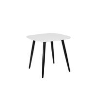 Core Products Aspen Square Dining Table with Black Tapered Legs - White