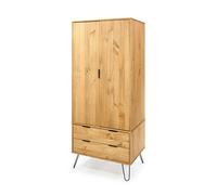 Core Products Augusta 2 Door, 2 Drawer Wardrobe, Brown