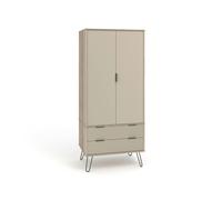Core Products Augusta 2 Door 2 Drawer Wardrobe Driftwood, Brown