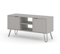 Core Products Augusta 2 Door Flat Screen TV Unit Grey, Grey