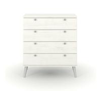 Core Products Augusta Curve 4 Drawer Chest of Drawers - White - Wilko