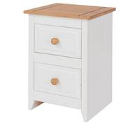 Core Products Capri 2 Drawer Petite Bedside Cabinet in White Core Products White