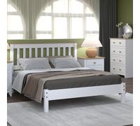Core Products Felka 4'6" Slat Low Bedsted, White