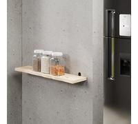 Core Products Chunky Pine Shelf Kit 60Cm - Wavy Live Edge Wall Display, Metal L Brackets, Pre-Sanded Finish