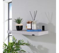 Core Products Jackson 80Cm Chunky Shelf With Sit On Brackets - Grey Oak Effect, Grey