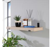 Jackson 60Cm Chunky Shelf With Sit On Brackets - Oak Effect Core Products Light Brown One Size
