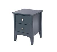 Core Products Como Midnight Blue 2 Petite Drawer Bedside Cabinet Blue, Blue