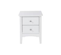 Core Products Como White White 2 Petite Drawer Bedside Cabinet White, White