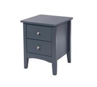 Core Products Como Midnight Blue 2 Petite Drawer Bedside Cabinet Blue, Blue