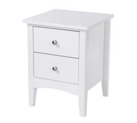 Core Products Como 2-Drawer Tall Bedside Cabinet, Shaker - white