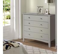 Core Products Como Grey Grey 4 Drawer Chest Grey, Grey
