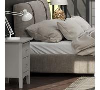 Core Products Como Grey Grey 2 Drawer Bedside Cabinet Grey, Grey