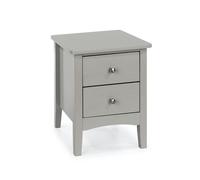 Core Products Como Grey Grey 2 Petite Drawer Bedside Cabinet Grey, Grey