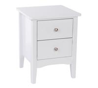 Core Products Como White 2 drawer petite beside cabinet